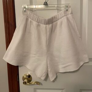 Aerie white cotton sweatshorts